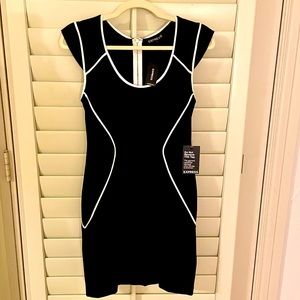 NWT Express zipper bodycon dress